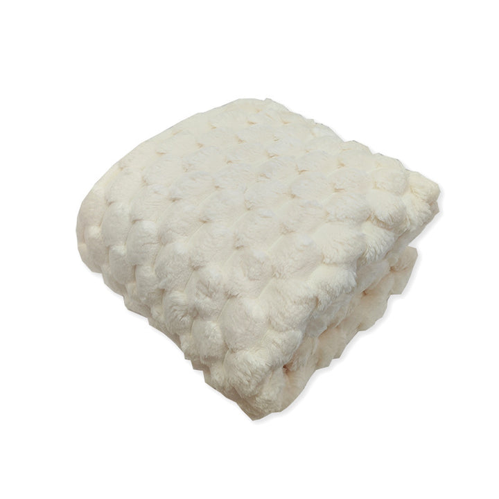 Women's Luxury Plush Blanket with 3D Texture Bowlift