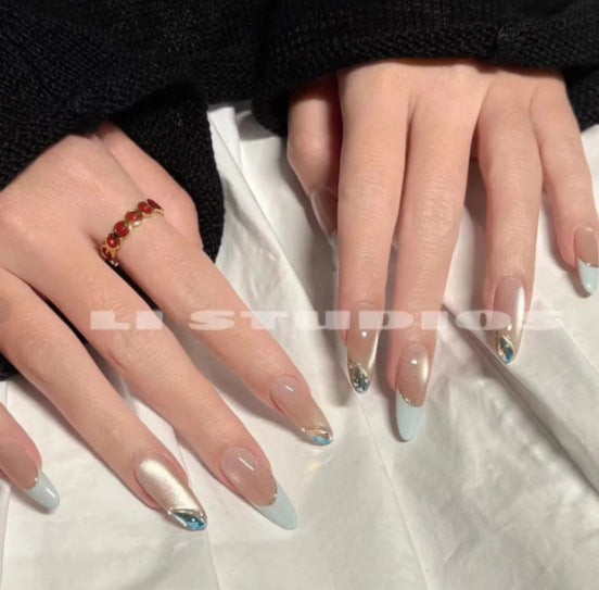 Decorative Floral Press-On Nail Art Bowlift