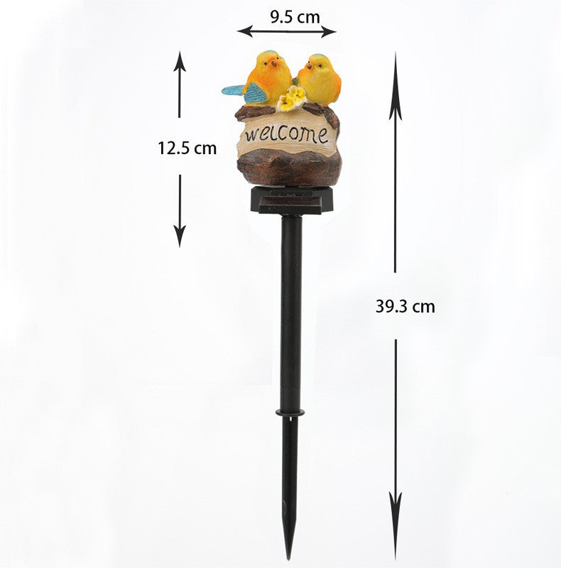 Realistic Solar Bird Garden Stake With Motion Sensor And Weatherproof Design Bowlift