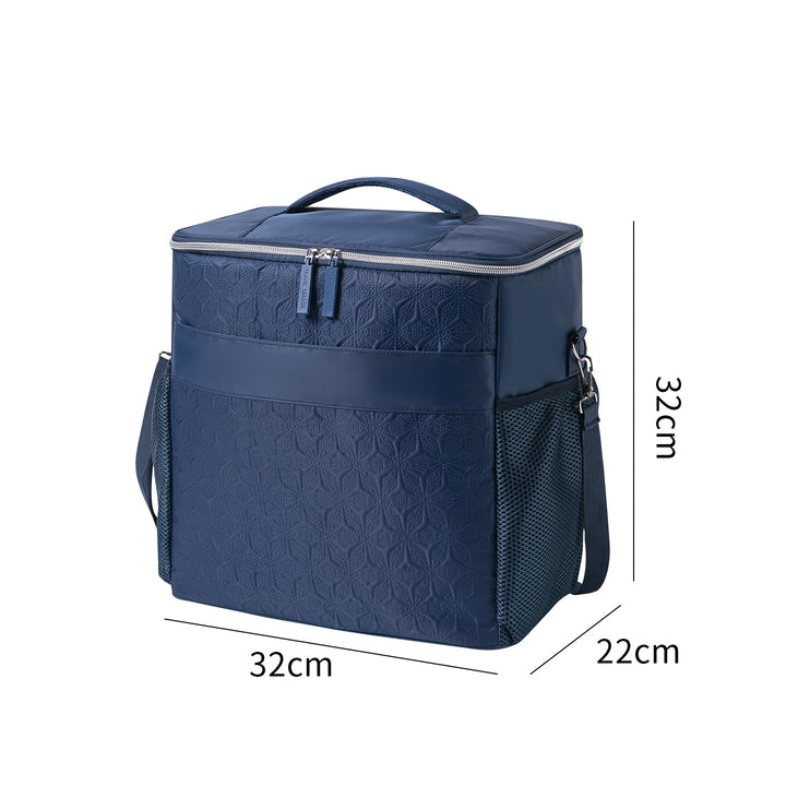 Insulated Cooler Bag With Integrated Compartments Bowlift