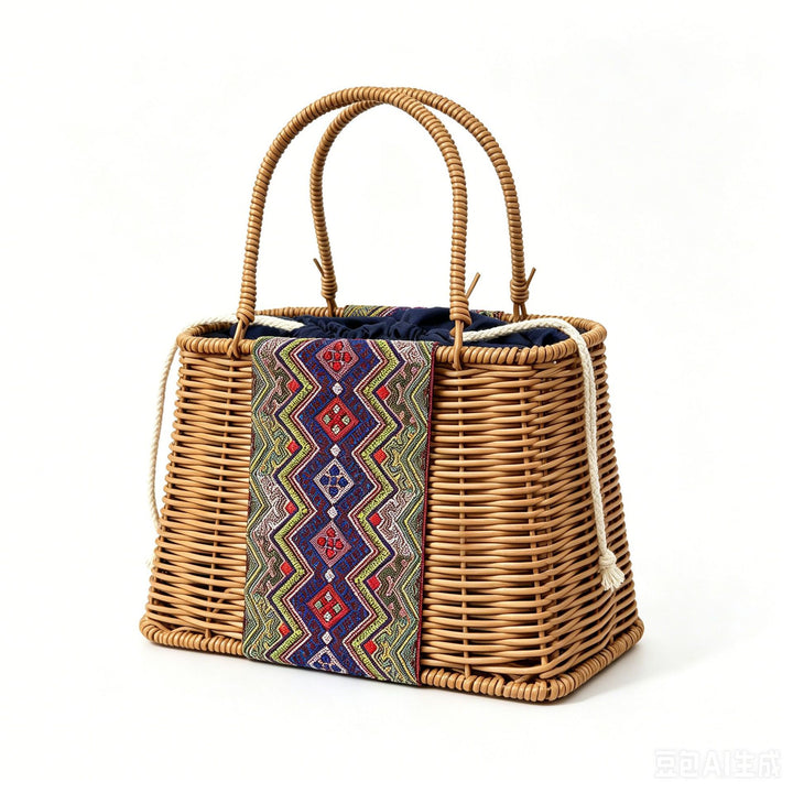 Women Handmade Basket Bag Bowlift