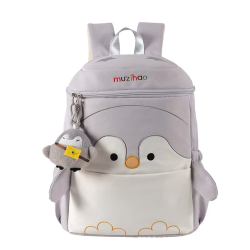 Children's Playful Penguin Design Backpack Bowlift