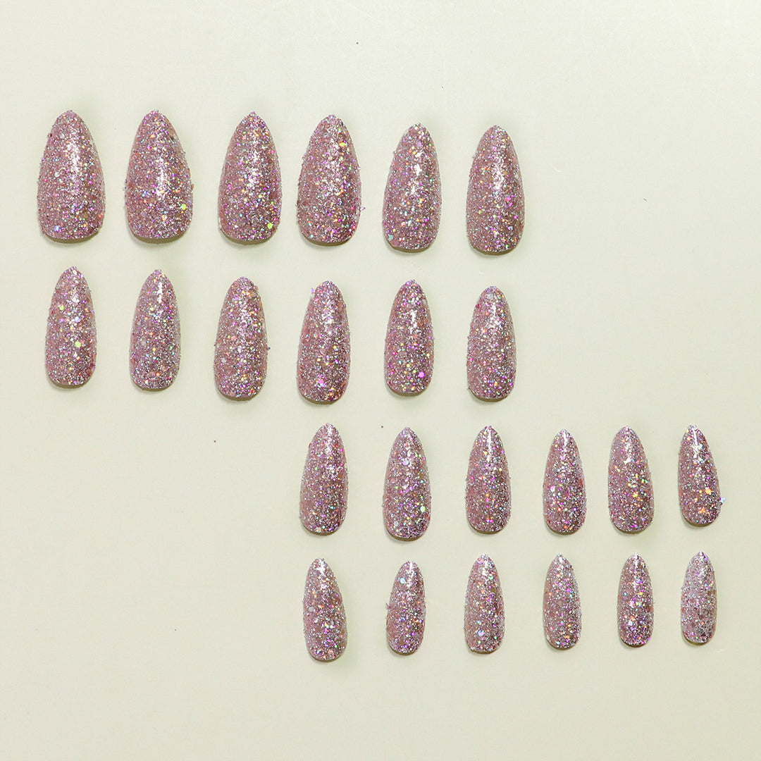 Glittering Stiletto Press-On Nail Set Bowlift