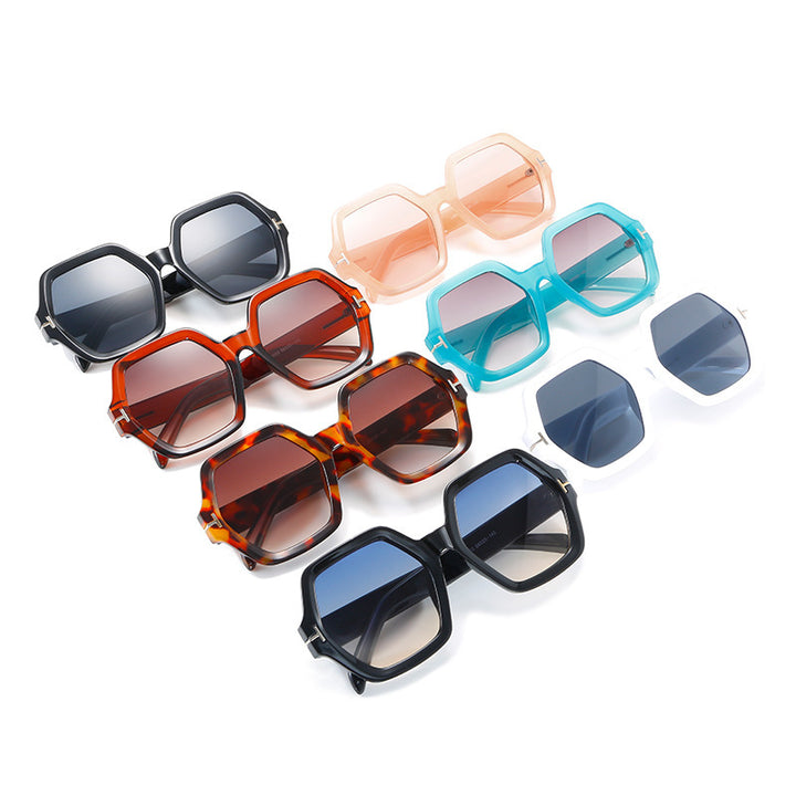 Stylish Oversized Hexagonal Sunglasses Bowlift