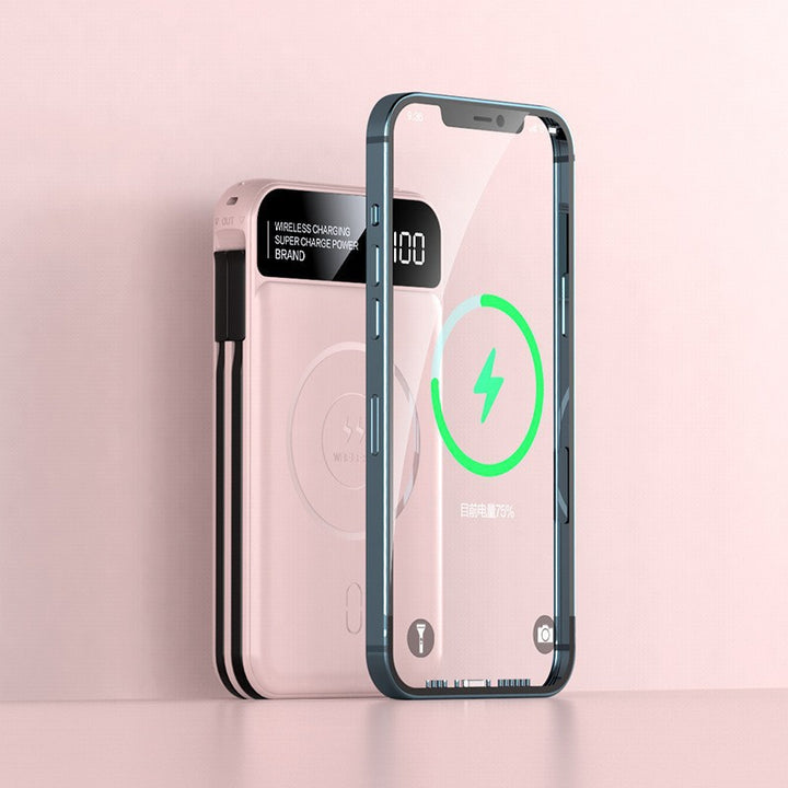 Wireless power bank with innovative fast charging function and digital display Bowlift