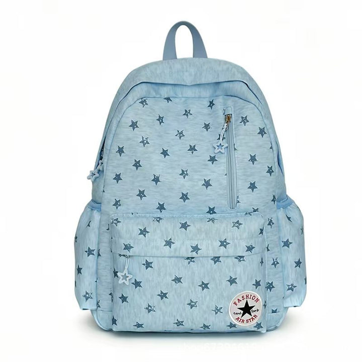 Star-Patterned Outdoor Backpack Bowlift
