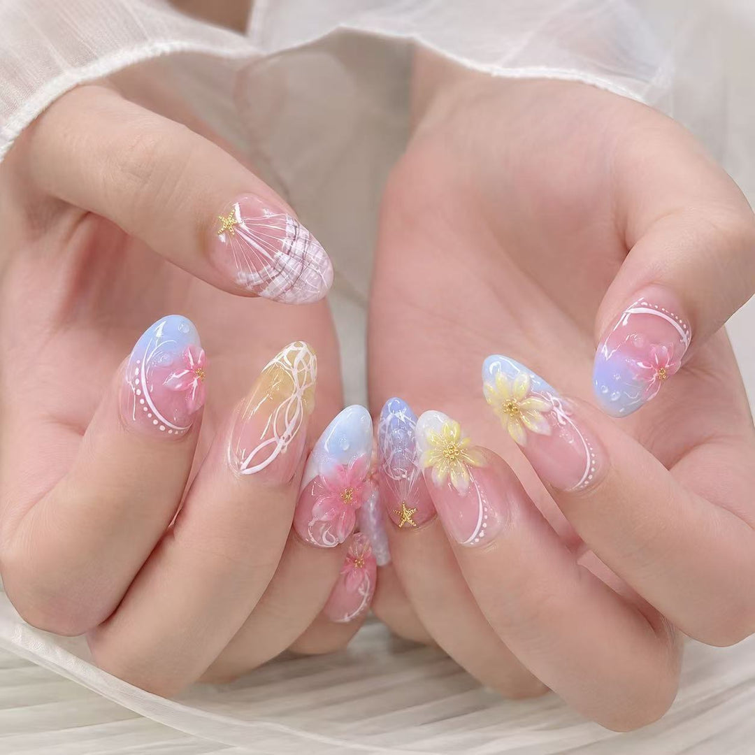 Artistic Floral Nail Art Tips Bowlift