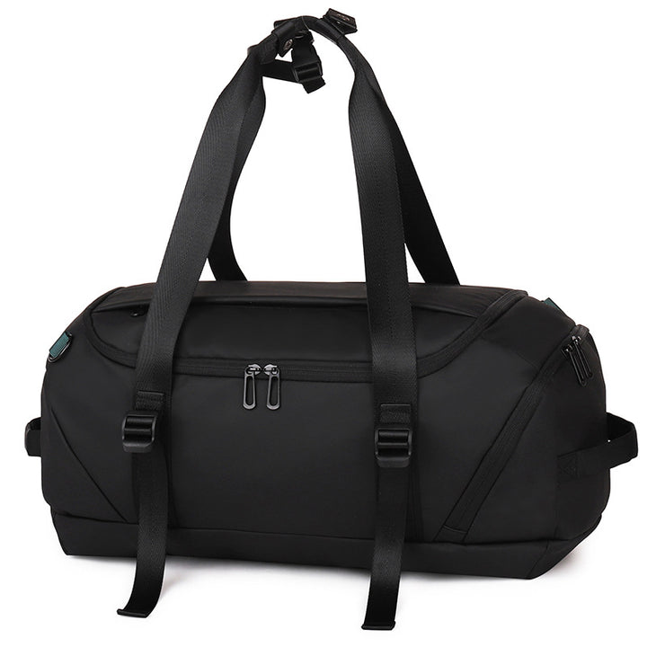 Sporty duffel bag with adjustable carrying system for active lifestyles Bowlift