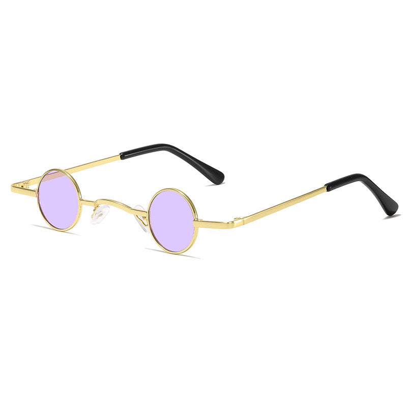 Retro-Inspired Round Metal Frame Sunglasses Bowlift