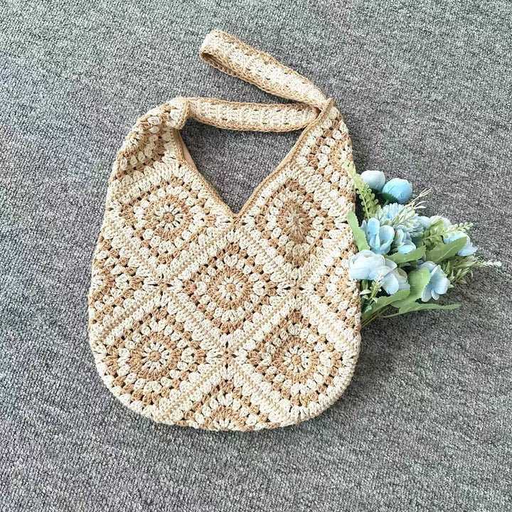 Fashionable crochet shoulder bag Bowlift