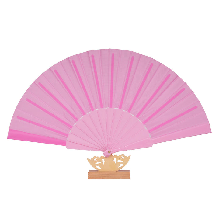 Ladies decorative fan with elegant wooden handle Bowlift