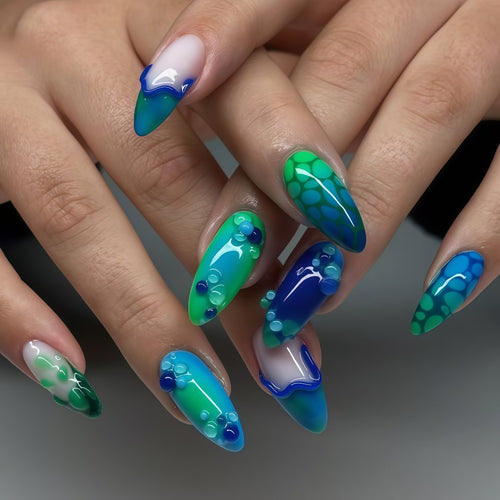 Mermaid Style Artificial Nails Bowlift