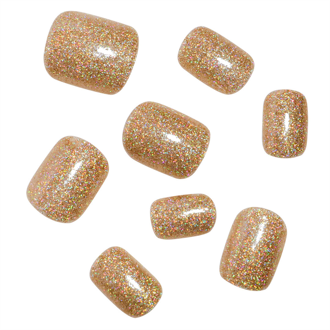 Glittery Press-On Nail Set Bowlift