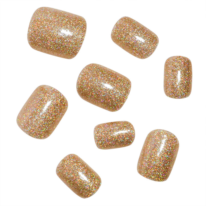 Glittery Press-On Nail Set Bowlift