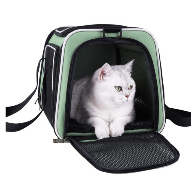 Pet Carrier with Breathable Mesh and Secure Ventilation System Bowlift