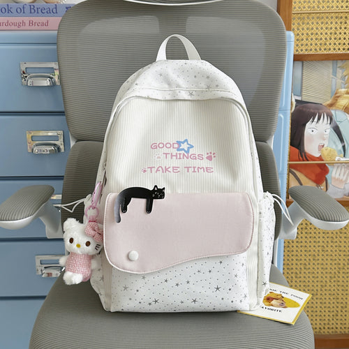 Adorable Cat-Themed School Backpack