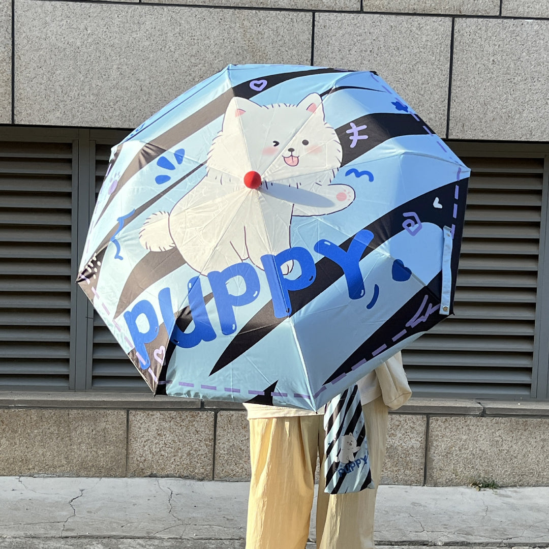 Ladies practical folding umbrella with innovative drip design Bowlift