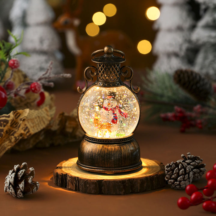 Decorative LED Santa Lantern Bowlift