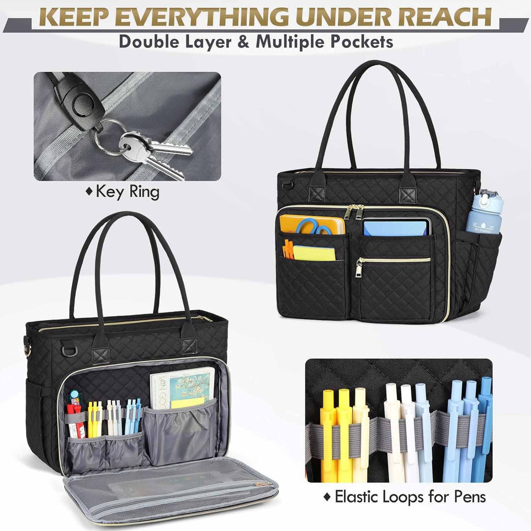 Practical tote bag with intelligent compartment system Bowlift