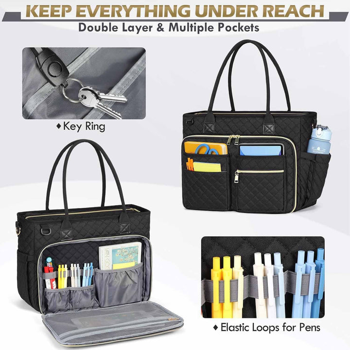 Practical tote bag with intelligent compartment system Bowlift