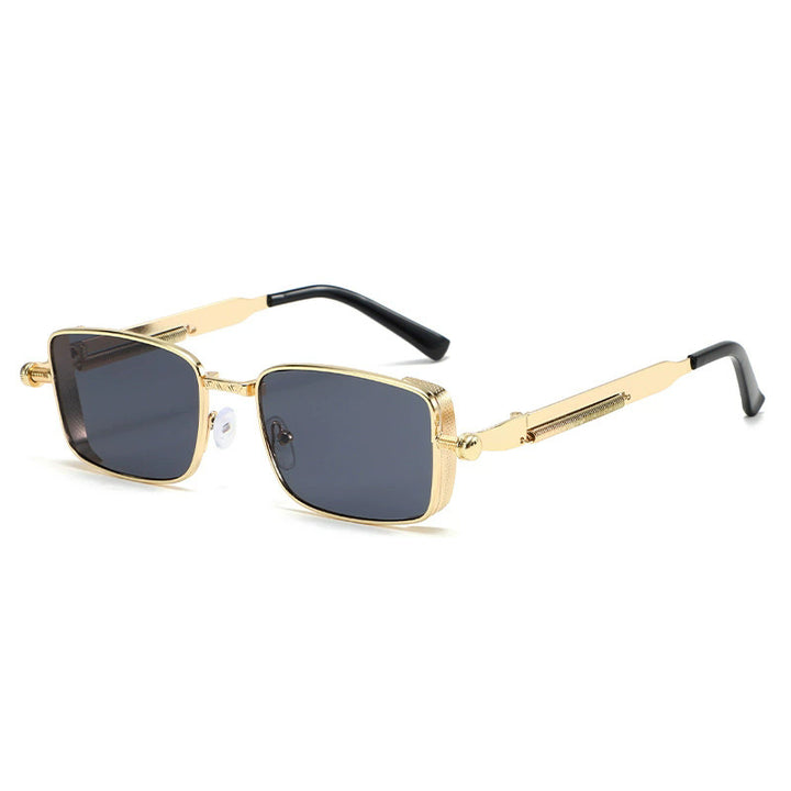 Men's Retro-Inspired Metal Frame Sunglasses Bowlift