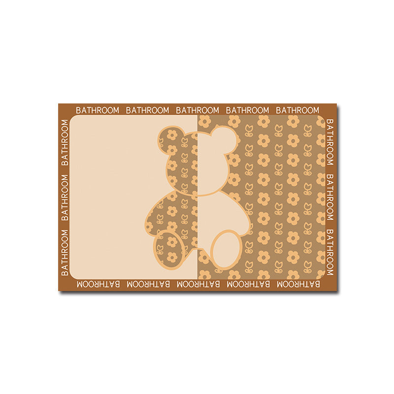 Geometric Patterned Memory Foam Bath Mat Bowlift