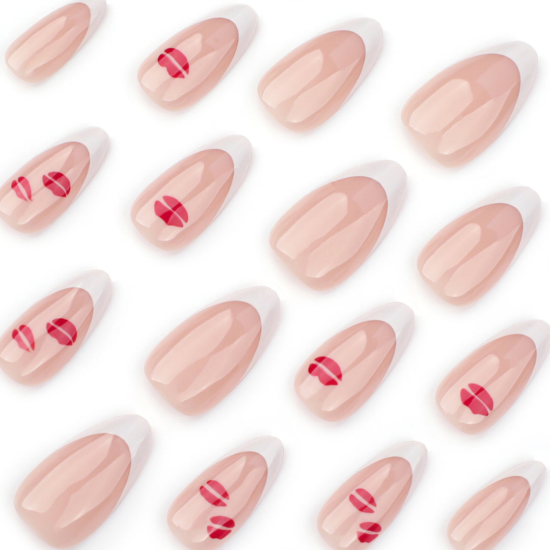 Artistic Nail Extensions with Glamorous Lip Design Bowlift