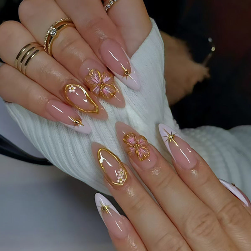 Artistic Long-Stiletto Nail Extensions Bowlift