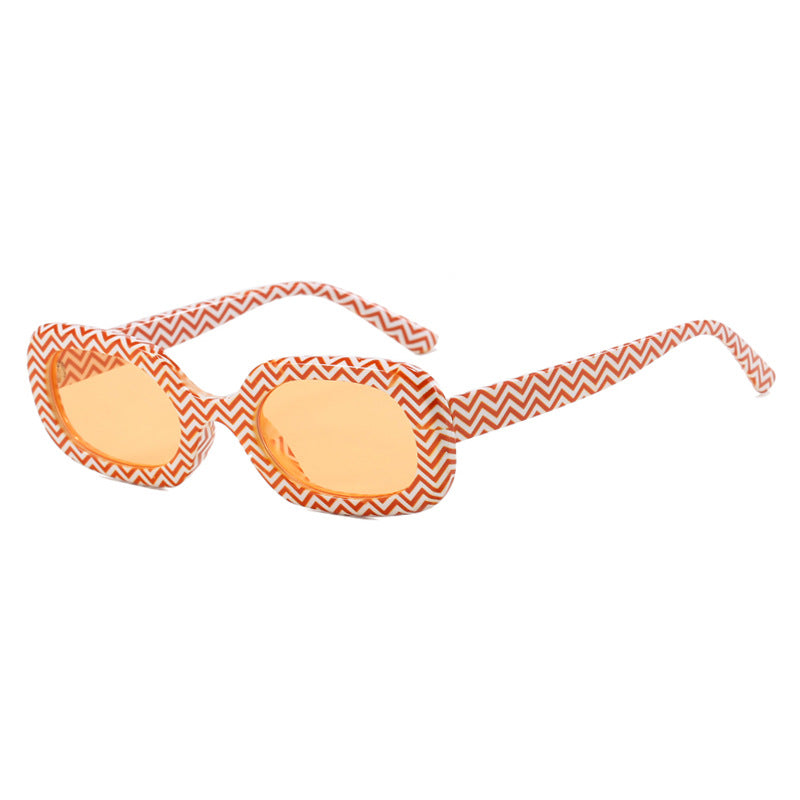 Women's oversized sunglasses with unusual pattern Bowlift