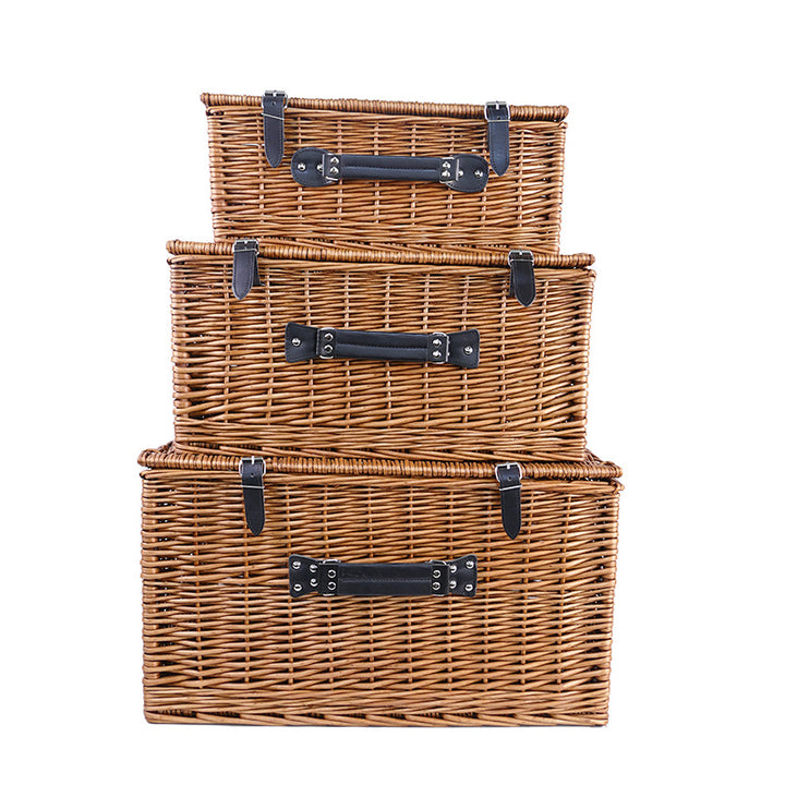 Ladies Stylish Willow Basket with Sturdy Lid Bowlift