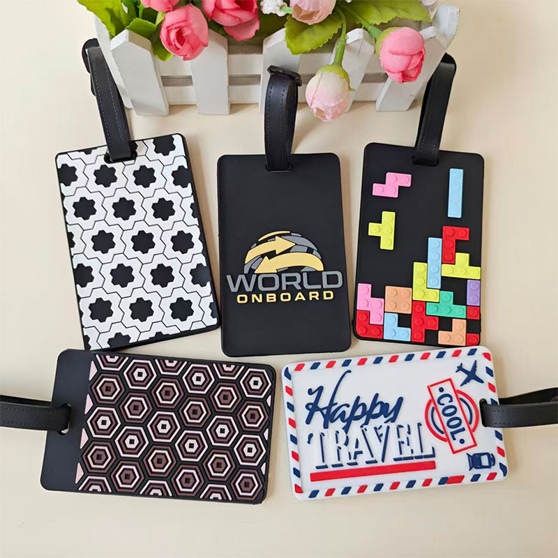Unisex luggage tag in creative Tetris design Bowlift