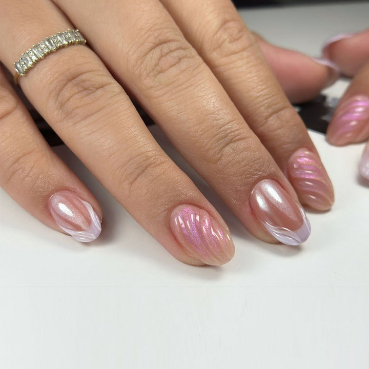 Artistic Wave Design Nail Art Bowlift