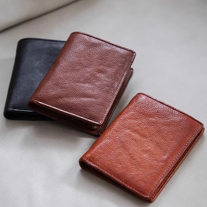 Premium Textured Leather Card Holder Bowlift