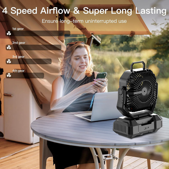 Portable Rechargeable Air Circulator Bowlift
