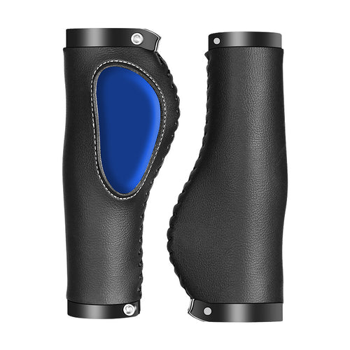 Ergonomic Leather Bike Handlebar Grips Bowlift