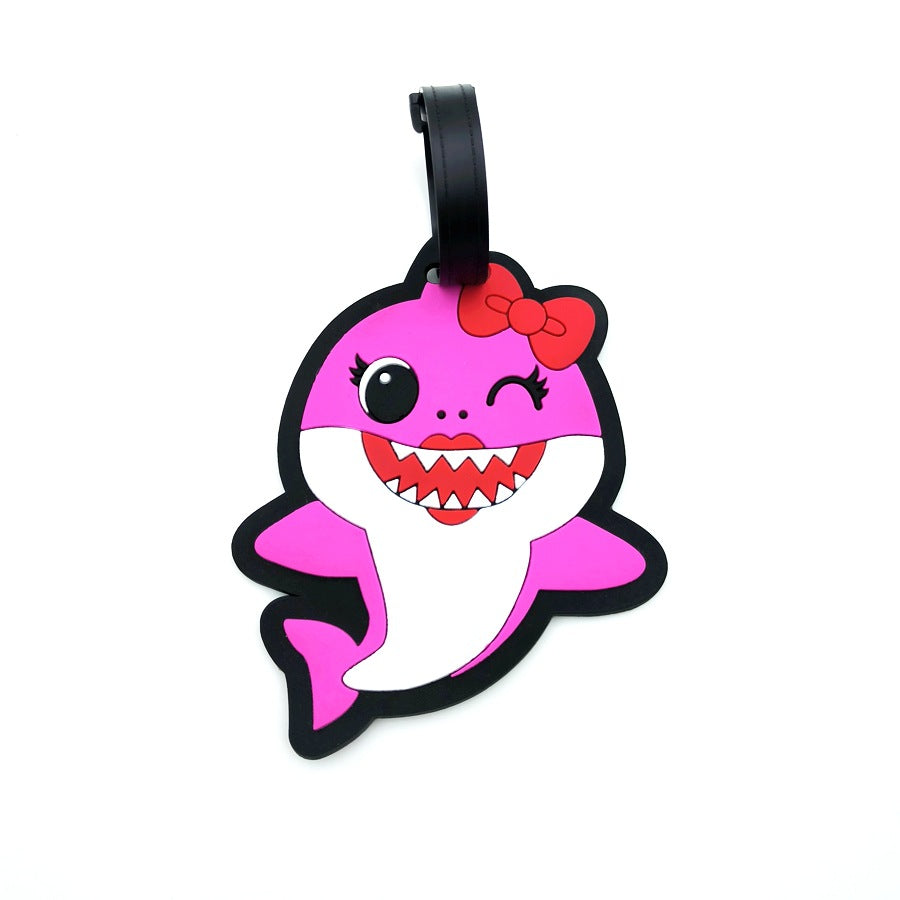 Shark-Themed Luggage Tag Bowlift