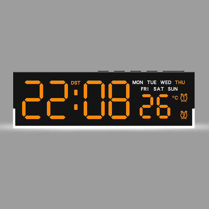 Digital watch with integrated thermometer and weekday display Bowlift