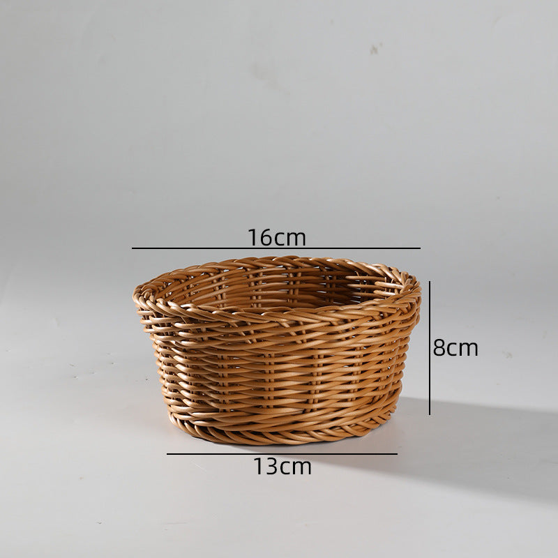 Handcrafted Round Wicker Serving Bowl Bowlift