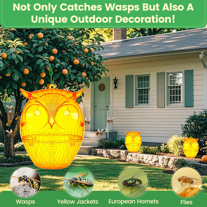 Decorative Insect Trap in Owl Design Bowlift