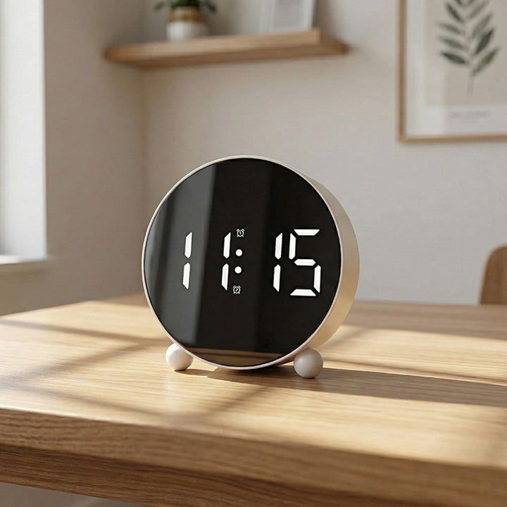 Digital Alarm Clock in Modern Design Bowlift