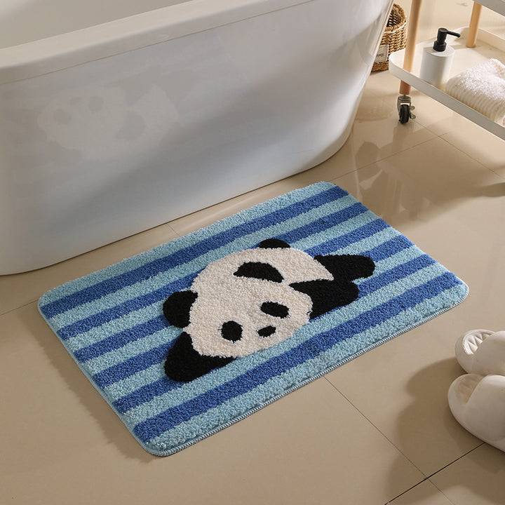 Cute Panda Design Bath Mat Bowlift