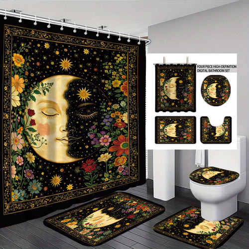 Artistic Highland Cow Bathroom Set Bowlift