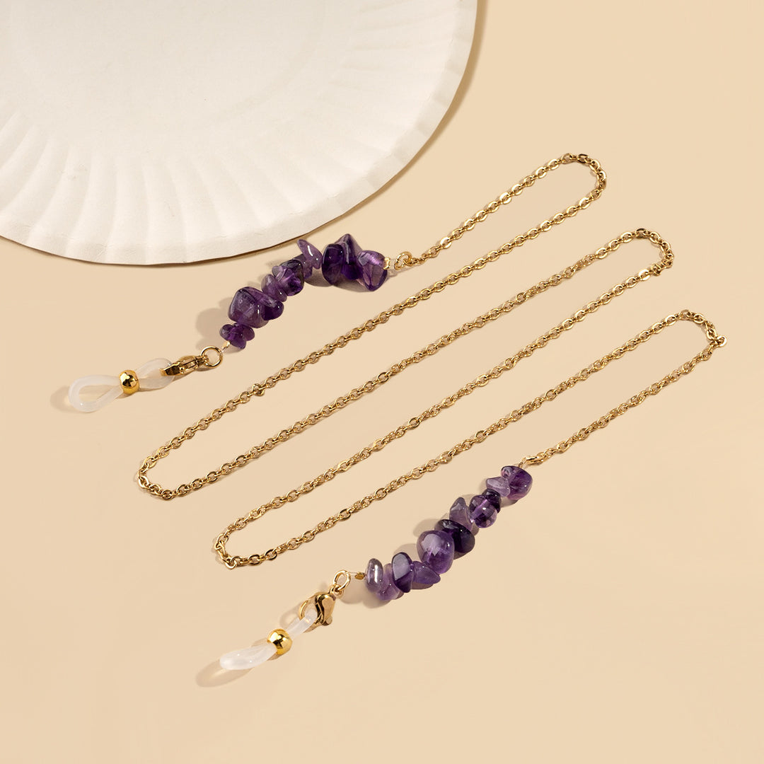 Gem-Accent Eyewear Chain Bowlift