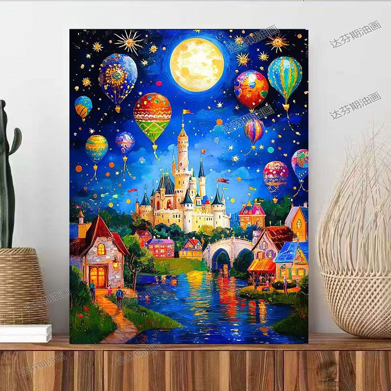 Fantasy Landscape Canvas Art Print Bowlift