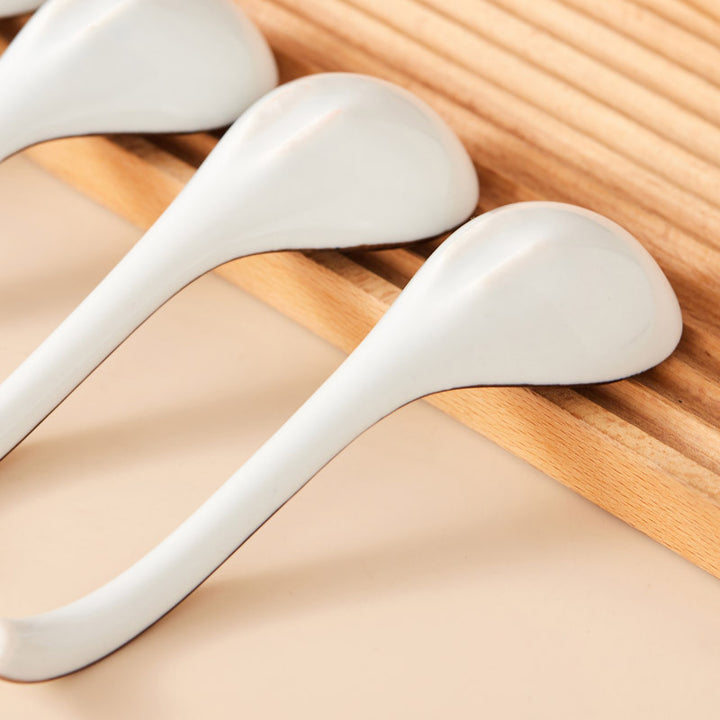 Artistic Ceramic Soup Spoons Set