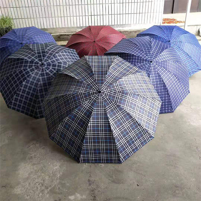Compact Folding Travel Umbrella with Wind Resistant Fiberglass Ribs and Ergonomic Handle Bowlift