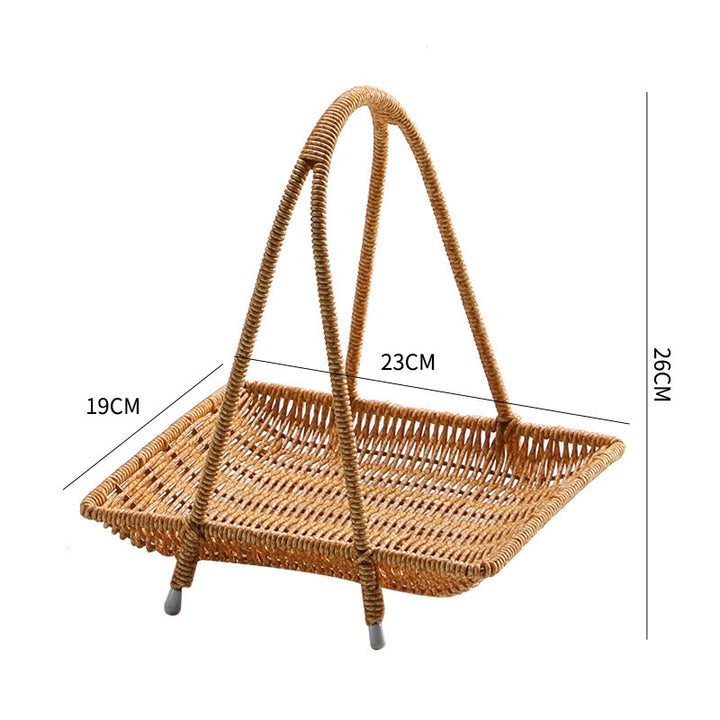 Handcrafted Wicker Storage Basket Bowlift
