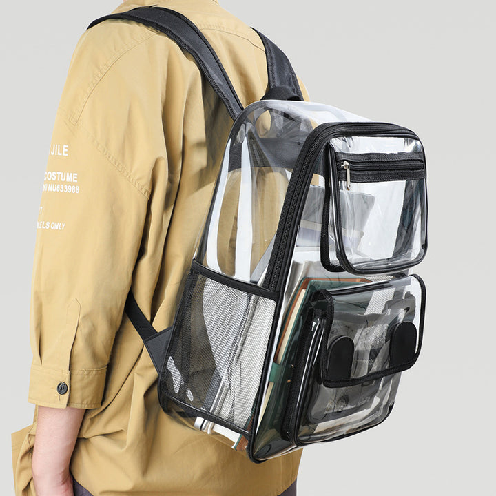 Transparent backpack with multiple compartments Bowlift
