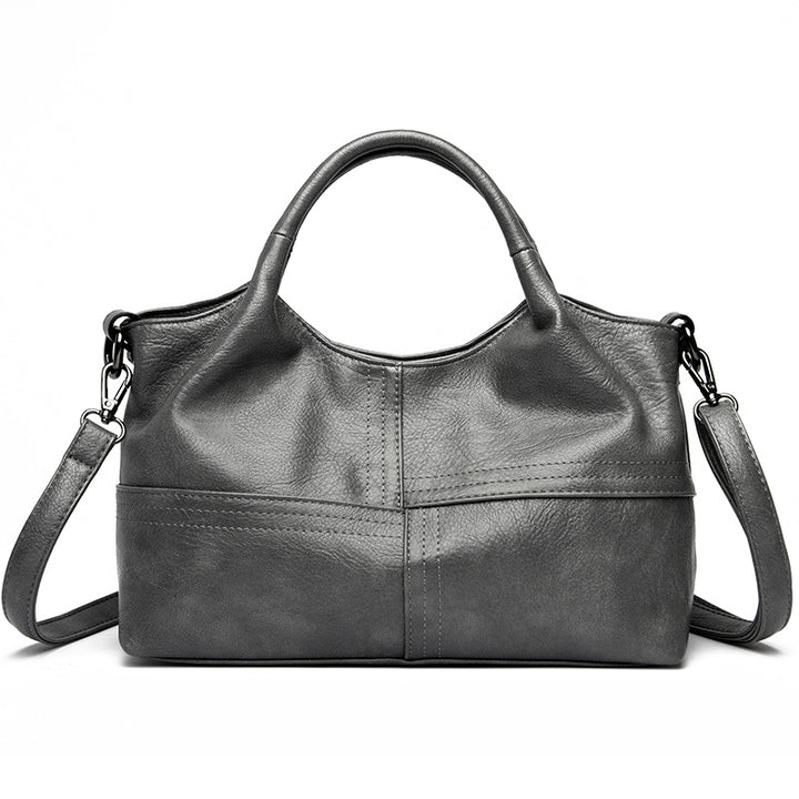Classic Faux Leather Handbag Bowlift