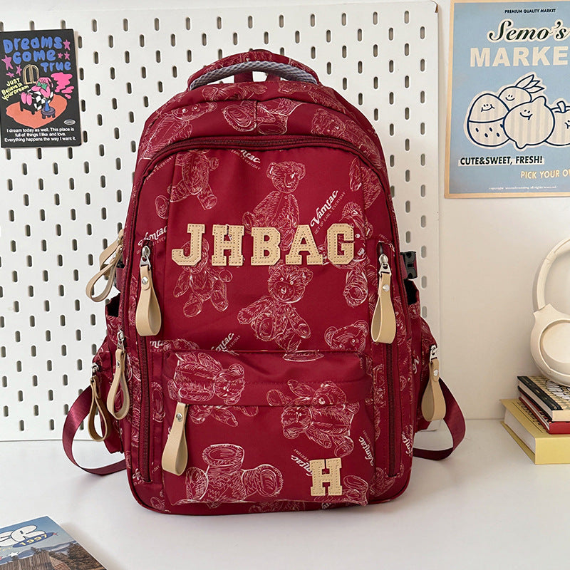 Multi-Functional Graphic Print Backpack